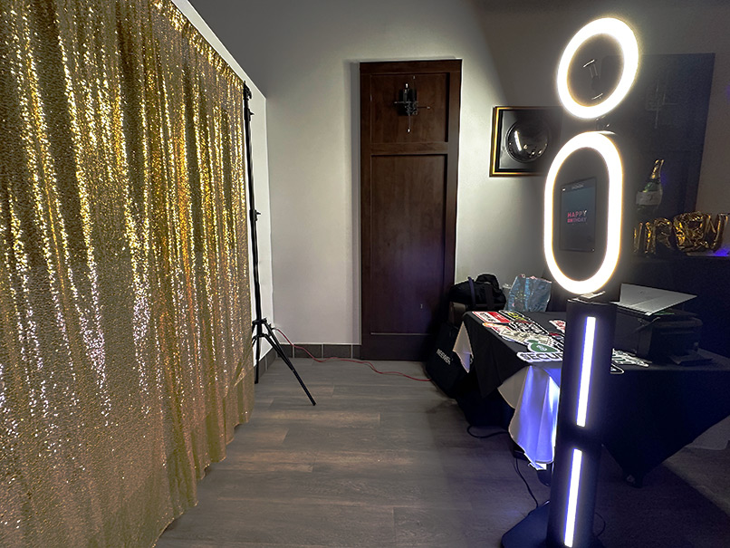 Photo booth at stonehaven banquet hall