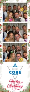 Group photo booth strip from Core Karate Canada holiday event
