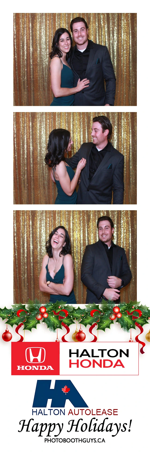 Halton Honda and Halton Autolease holiday photo booth strip