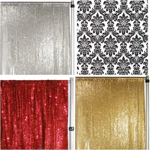 Different photo booth backdrop options Different photo booth backdrop options